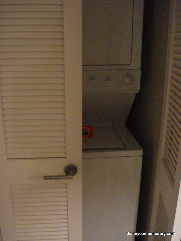 Laundry center in Bay Lake Tower One-bedroom